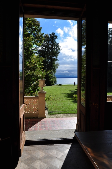 View from inside the villa